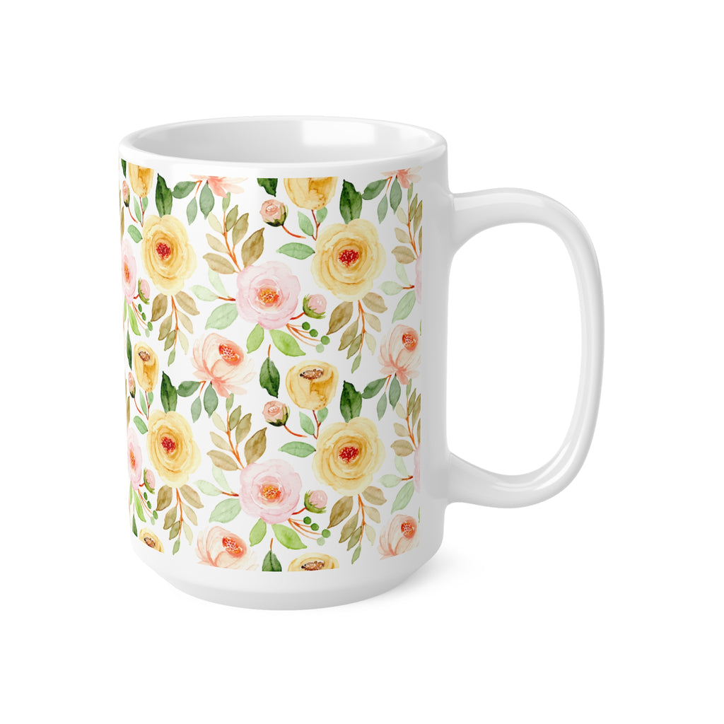 Taza Flores con Cara de Buena