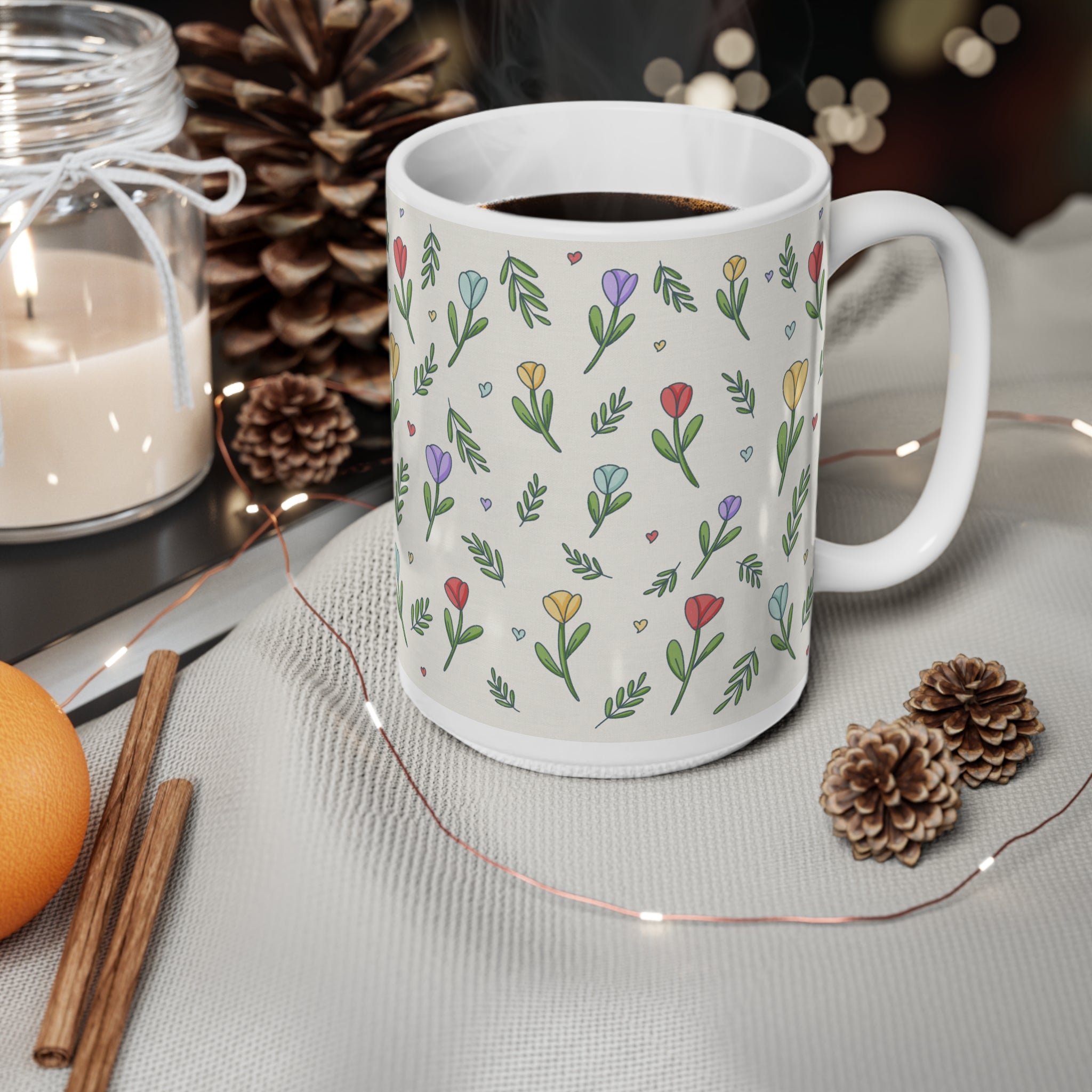 Taza Flores con Límites