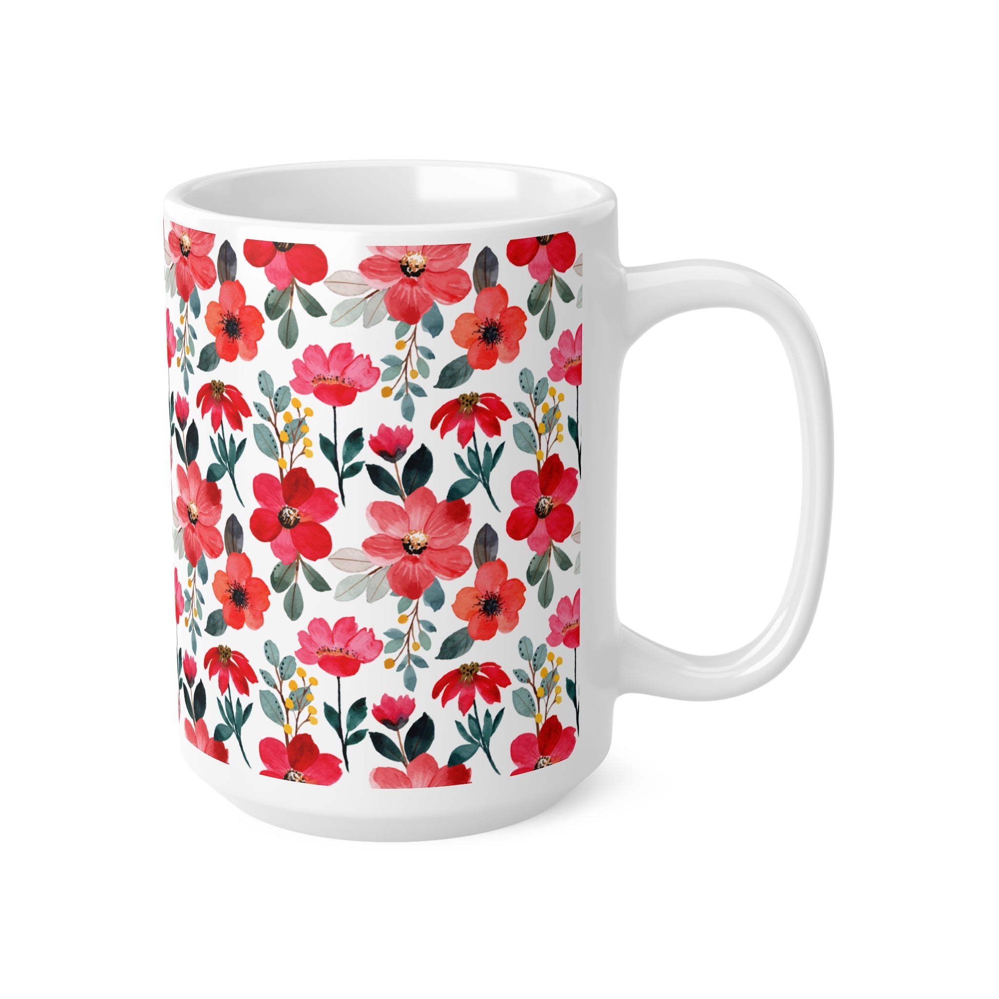 Taza Flores con Mal Genio
