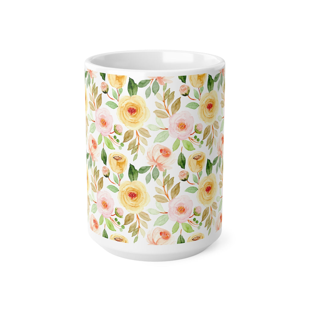 Taza Flores con Cara de Buena