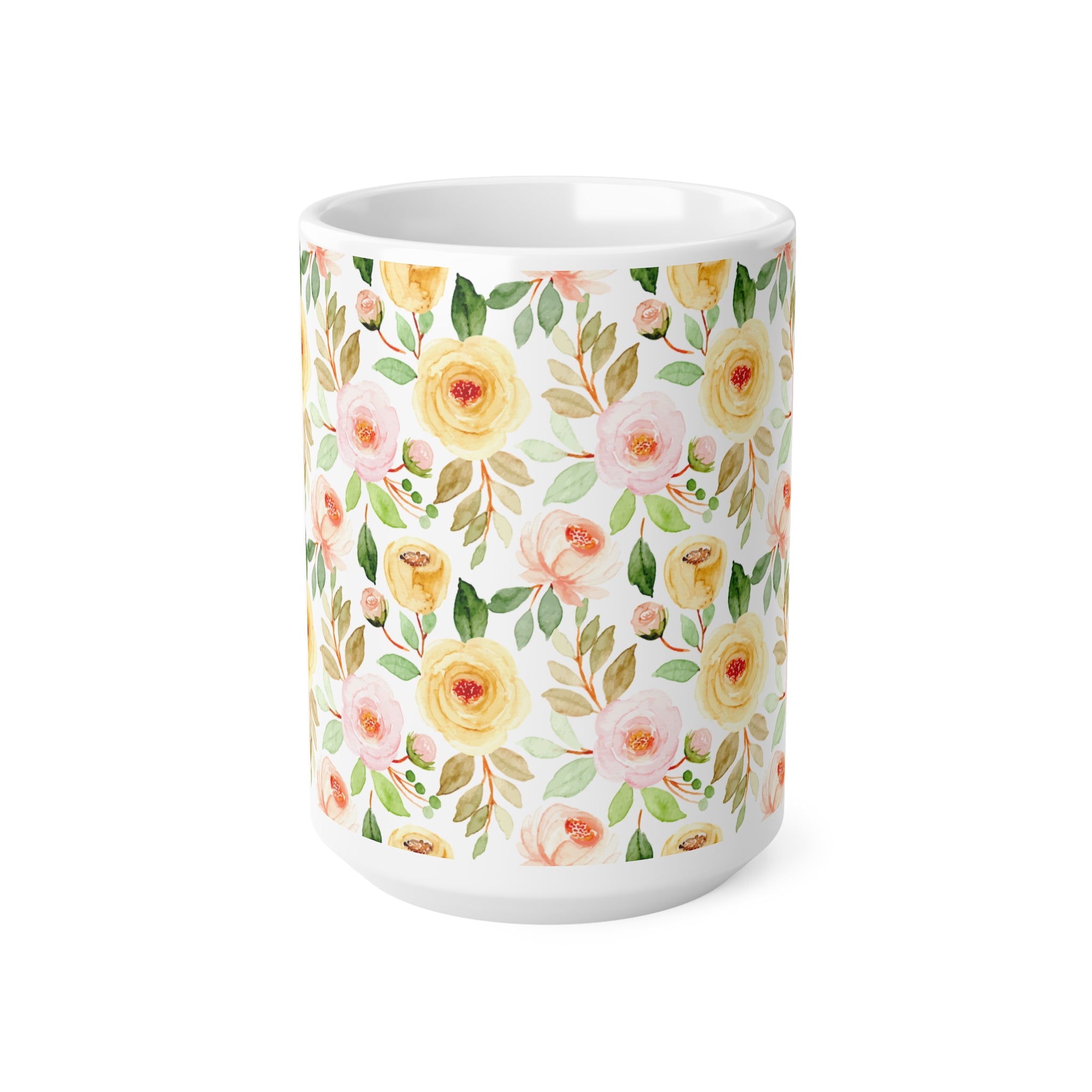 Taza Flores con Cara de Buena