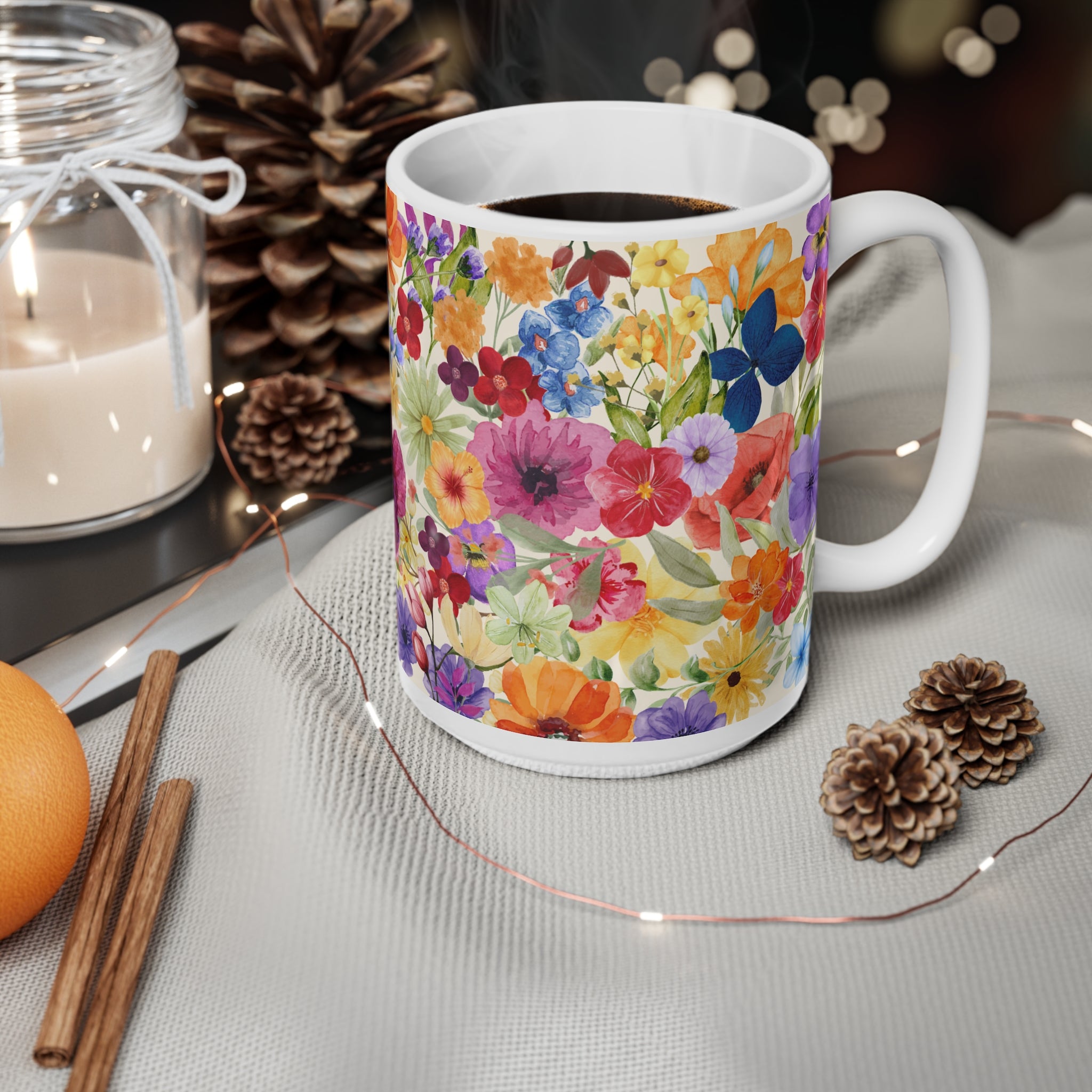 Taza Flores Hasta en la Sopa