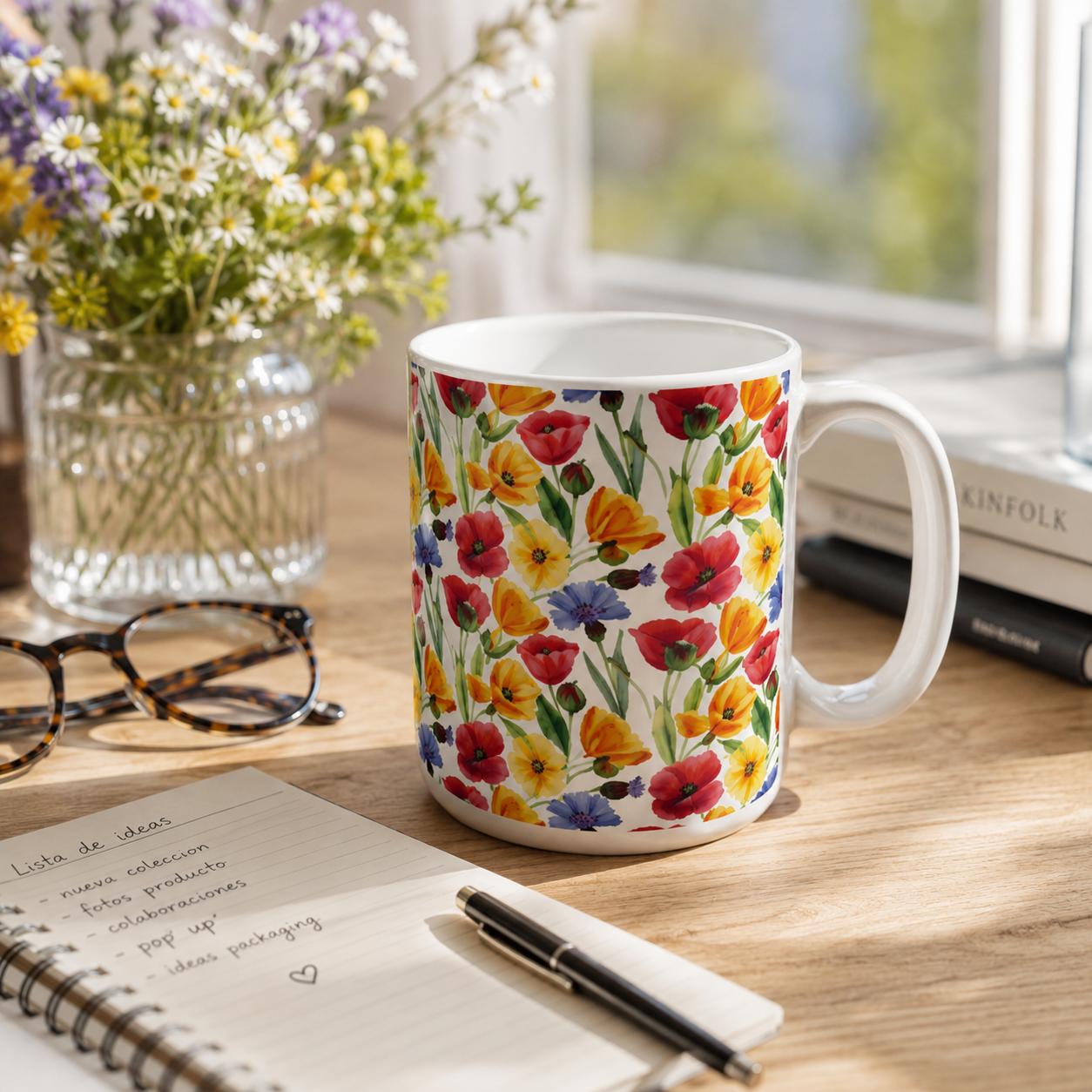 Taza Amapolas y Malas Ideas