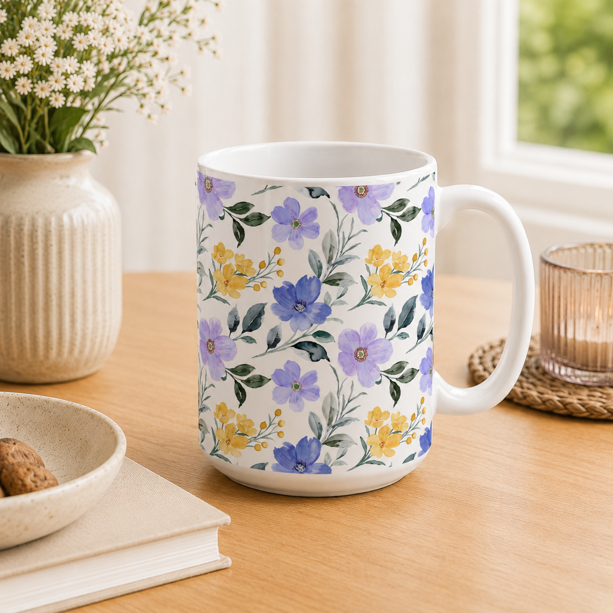 Taza Flores con Coartada