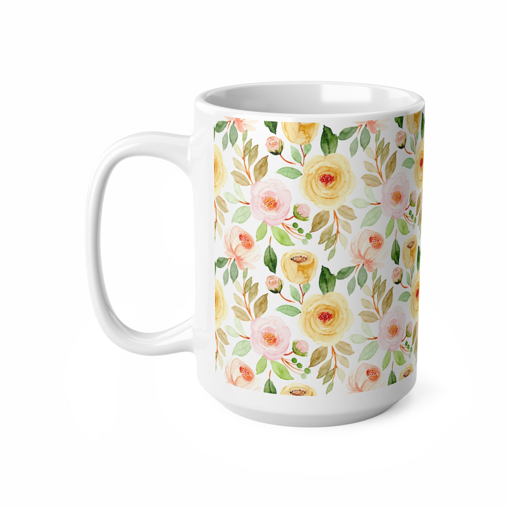 Taza Flores con Cara de Buena