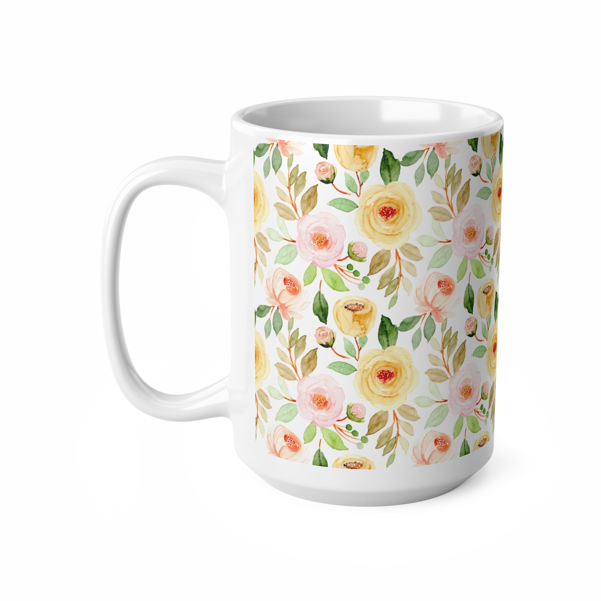 Taza Flores con Cara de Buena