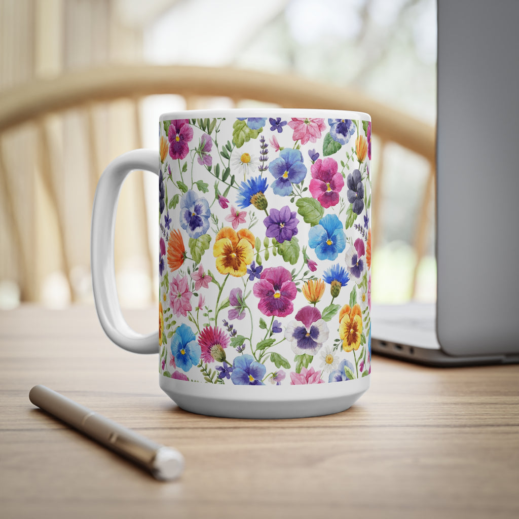 Taza Flores Hasta el Moño