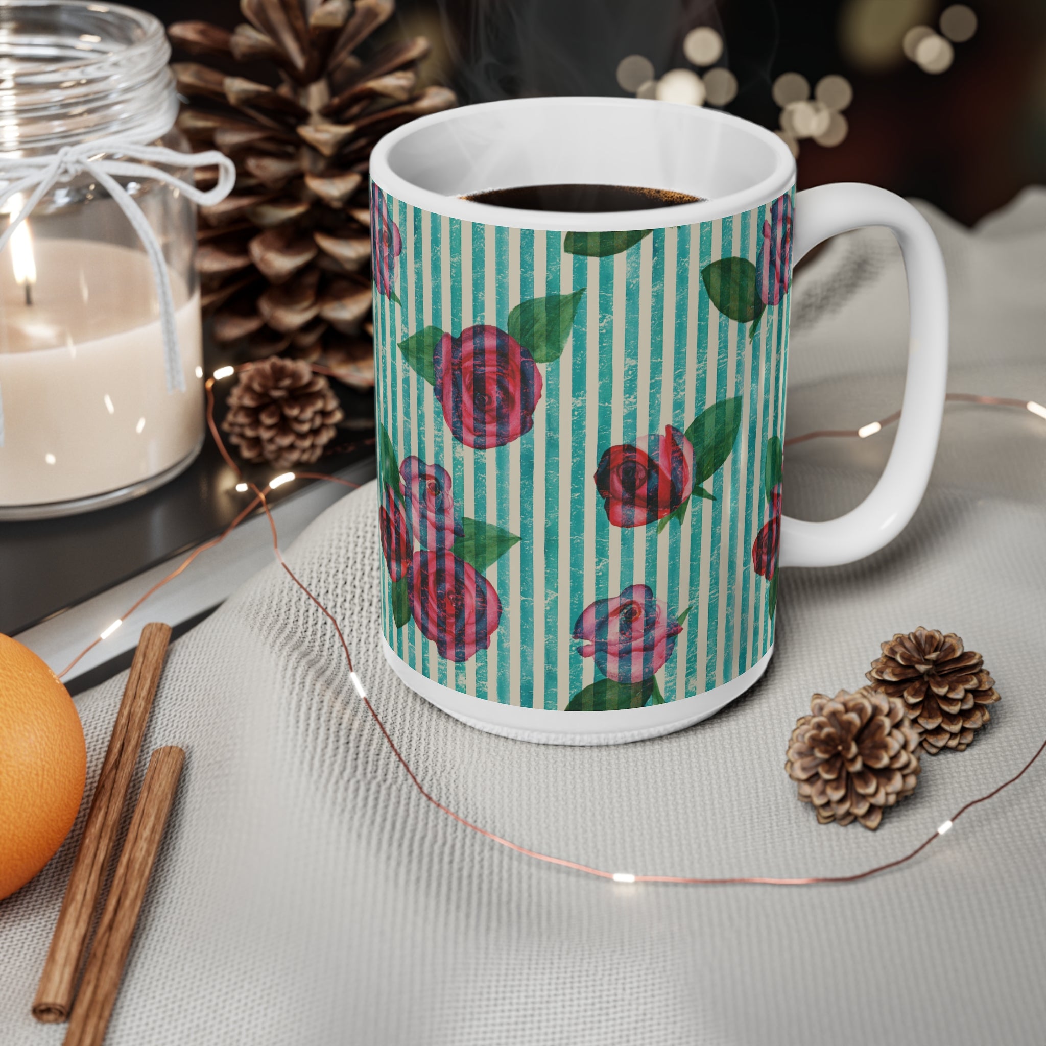 Taza La Rosa Rayada