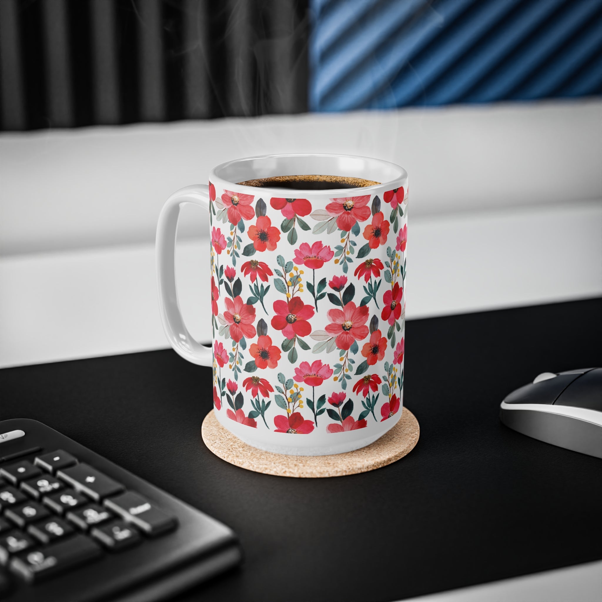 Taza Flores con Mal Genio