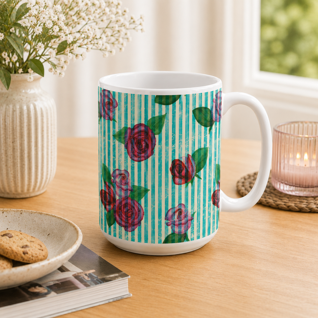 Taza La Rosa Rayada