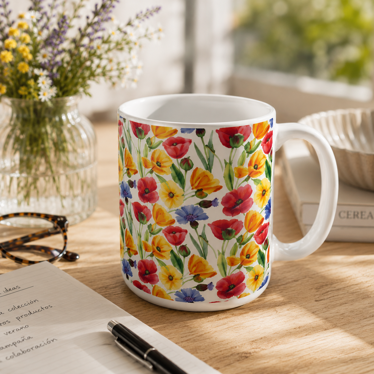 Taza Amapolas y Malas Ideas