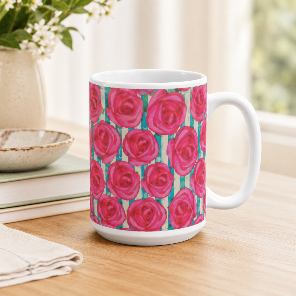 Taza Rosas sin Vergüenza